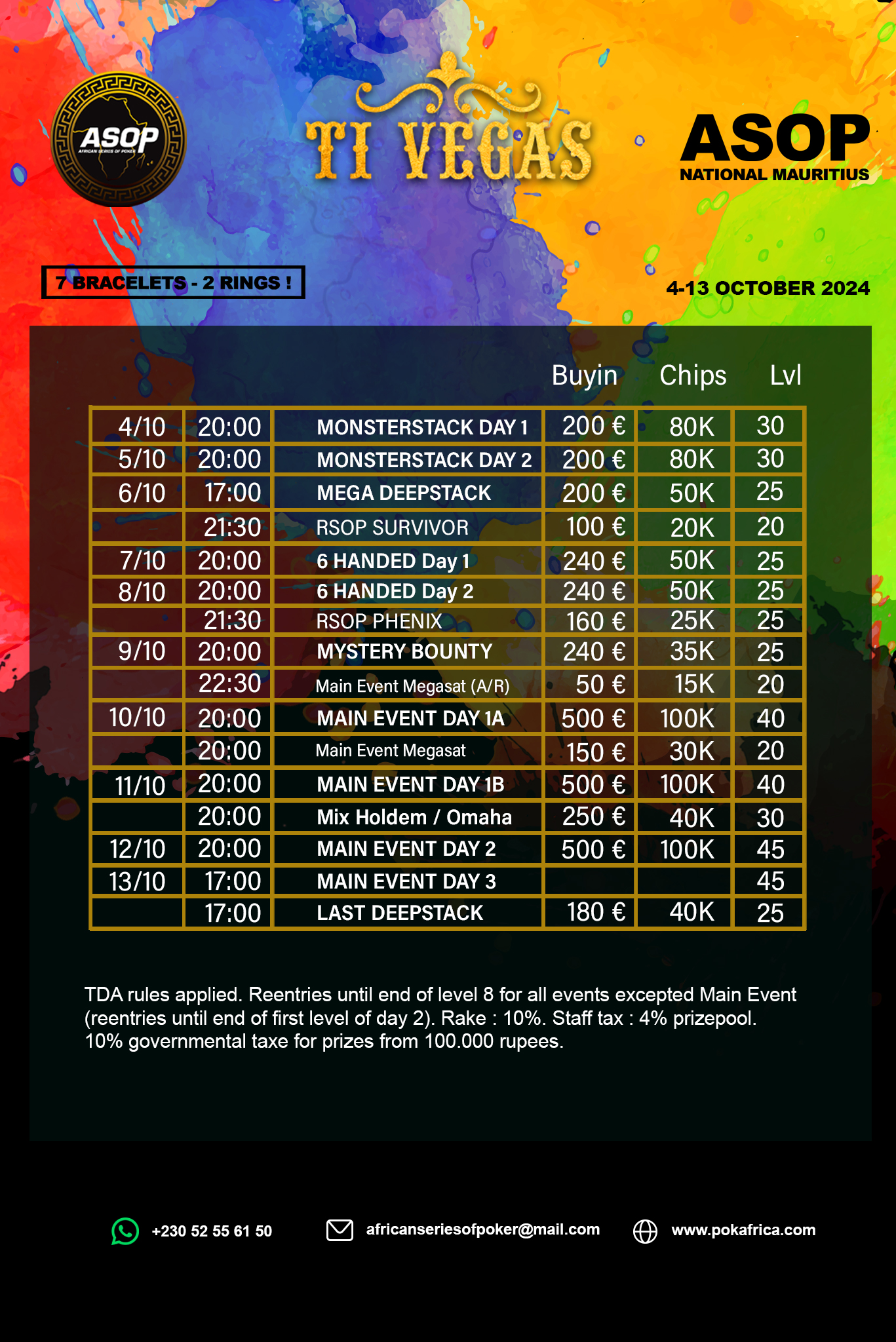 ASOP National Mauritius OCT 2024 Programme